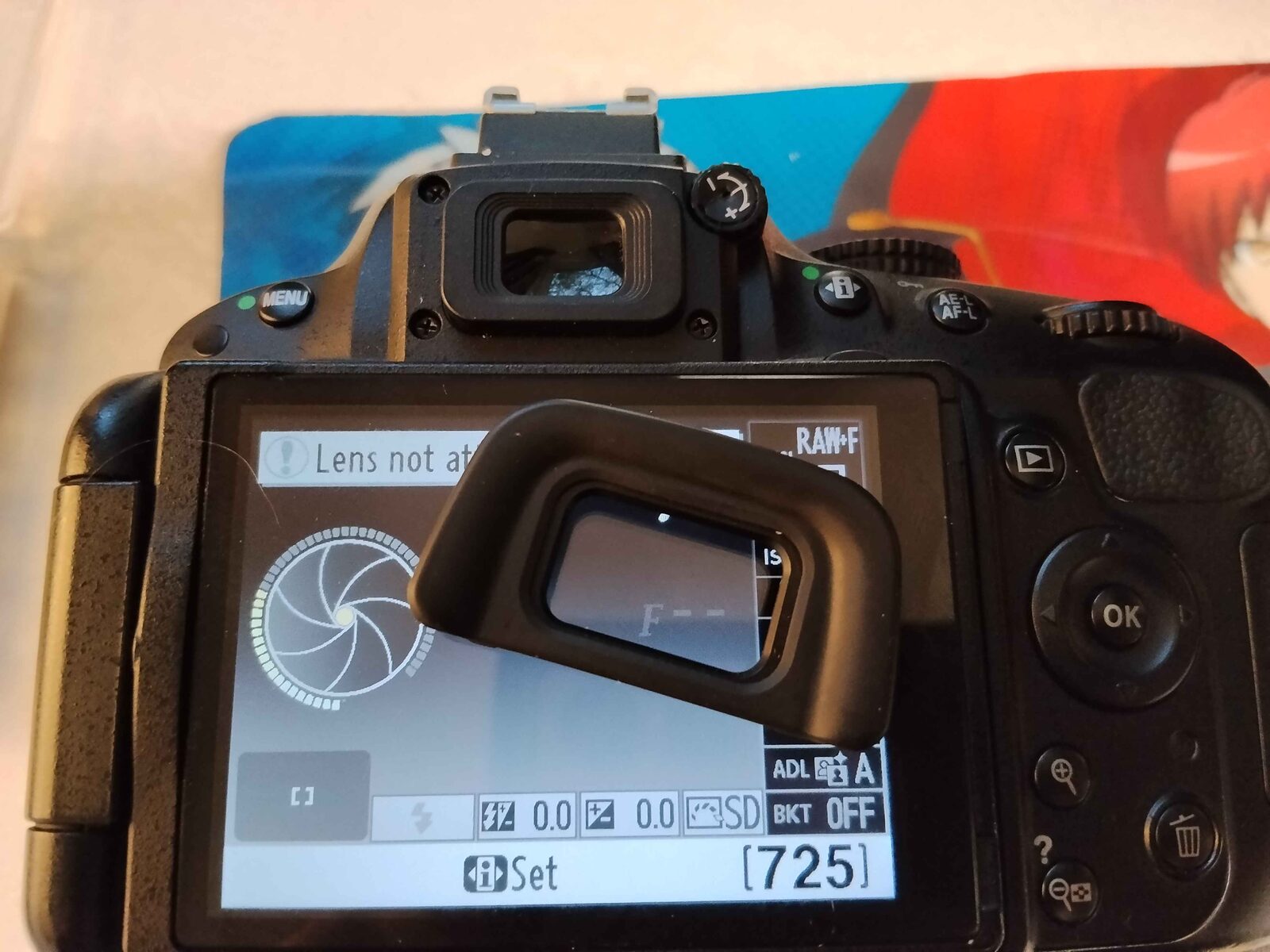 Nikon D5100 after performing repairs